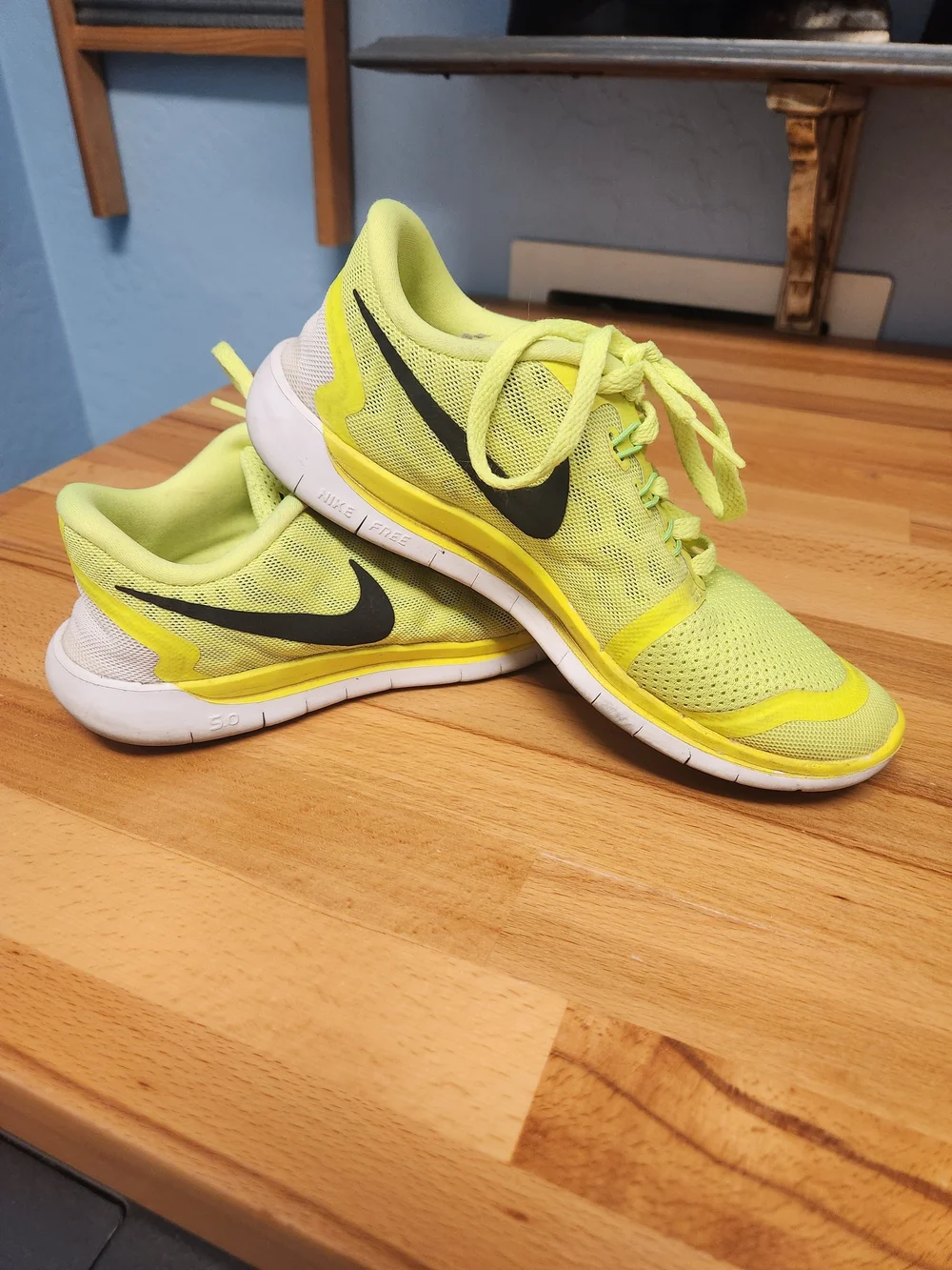 Nike Kids' Neon Yellow Athletic Sneakers